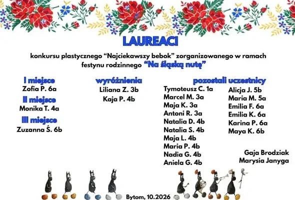 Beboki w bibliotece – straszne czy urocze? Konkurs plastyczny w Bytomiu