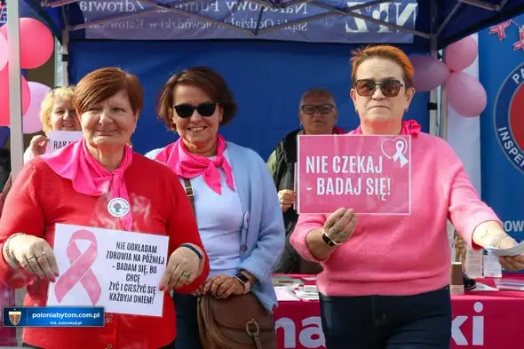 Bytom: „Pink October” na meczu Polonii – profilaktyka raka piersi na trybunach