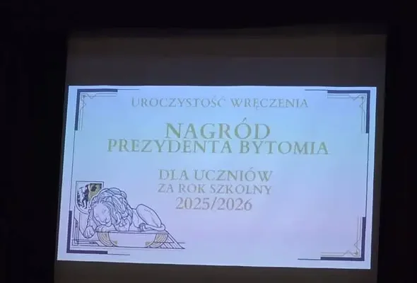 Natalia z klasy 6 laureatką Nagrody Prezydenta Bytomia