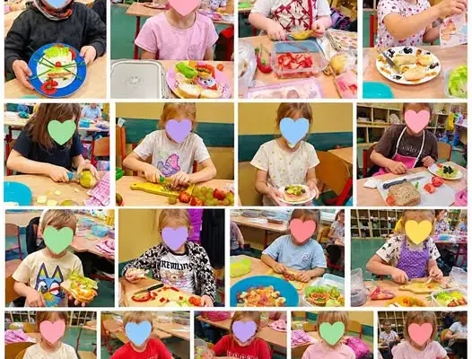 Klasa 2b z Zespołu Szkół w Słupcy gotuje zdrowo i kolorowo