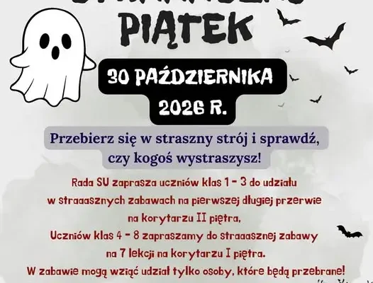 Straszny Piątek w szkole – przebierz się i uniknij pytania!