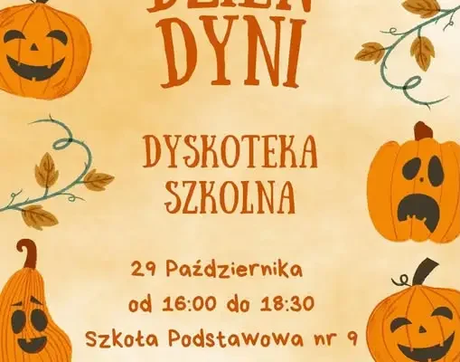 Dyskoteka szkolna z okazji Dnia Dyni w SP nr 9 w Bytomiu