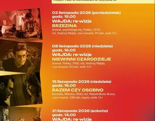 Listopadowe seanse BCKina w Pałacu w Miechowicach – repertuar