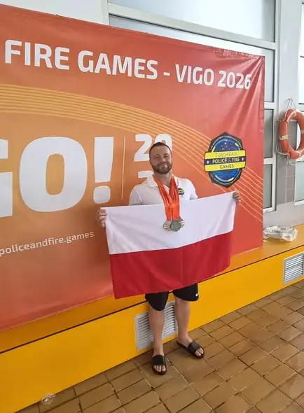Bytomski strażak z medalami na European Police & Fire Games w Vigo